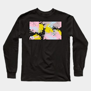 Grunge Abstract Pattern Long Sleeve T-Shirt